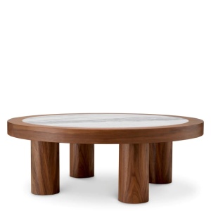 Masuta Design LUX, Marmura, Furnir Nuc, Presedio 100cm - Img 4