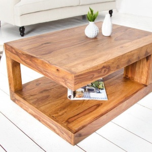 Masuta din lemn Giant XL 90x60cm Sheesham - Img 3