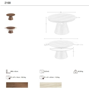Masuta extensibila design LUX Walnut - Img 7