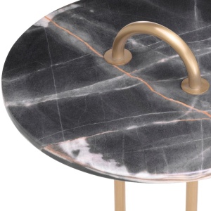 Masuta laterala design LUX cu blat din marmura Zappa - Img 5