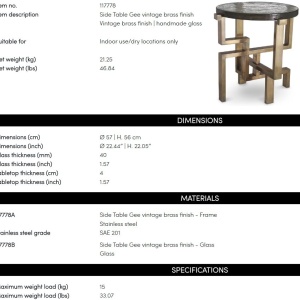 Masuta laterala design LUX Gee - Img 3