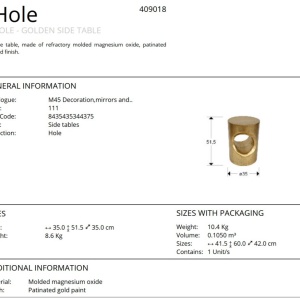 Masuta laterala design modern Hole - Img 7