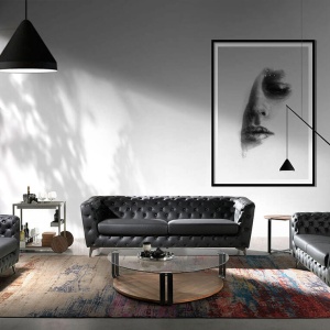 Masuta laterala eleganta design LUX Walnut AC 2054-MH1903B-NOGAL - Img 6