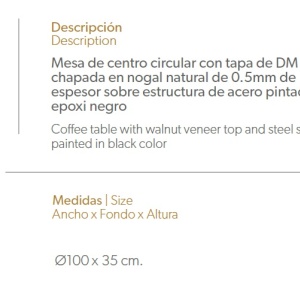 Masuta living eleganta Odell AC-C046 - Img 2