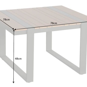 Masuta pentru exterior gradina sau terasa TAMPA LOUNGE 80cm A-40935 VC - Img 6