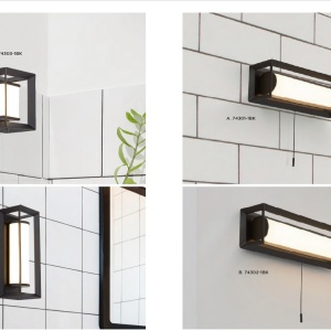 Mini Aplica LED de perete baie IP44 Chaplin 74303-1BK SRT 87036 universul-luminii.ro