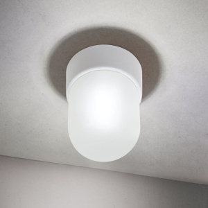 Mini Plafoniera din ceramica alba OSTIA
