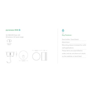 Mini Spot LED incastrabil ambiental IP65 Pyrenees, alb 3000K - Img 4