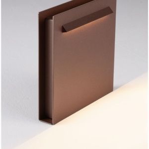 Mini Stalp de exterior LED 3000K, IP67 RECTO H-23cm corten - Img 6