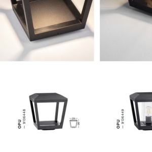Mini Stalp iluminat exterior ambiental IP54 OPU H-26cm 558886 universul-luminii.ro