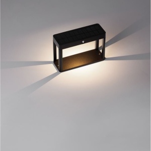 Mini Stalp LED solar iluminat exterior cu senzor de miscare IP65 BERNI H-15,5cm 229416 universul-luminii.ro