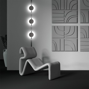 Modul LED disc decorativ, accesoriu pentru sina magnetica Exility, Relax Smart negru 238786 universul-luminii.ro