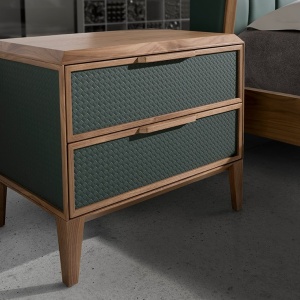 Noptiera cu 2 sertare design LUX Dark green - Img 5