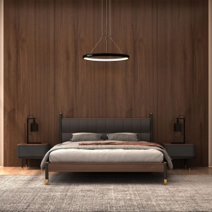 Noptiera deosebita design LUX Dark Grey-Walnut - Img 6
