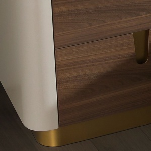 Noptiera deosebita design LUX Walnut-Bej - Img 9