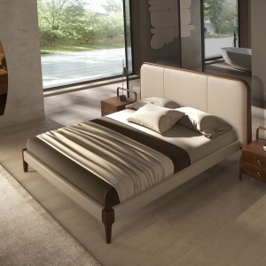 Noptiera LUX din lemn furniruit Walnut - Img 7