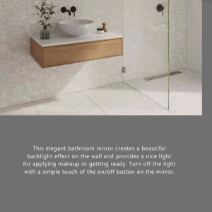 Oglinda baie cu iluminat LED, protectie IP44 Dovina 60 221086 universul-luminii.ro