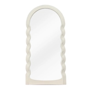 Oglinda de perete design modern Wave 160cm, alb A-45941 VC