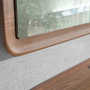 Oglinda decorativa design LUX Rectangular Walnut - Img 5