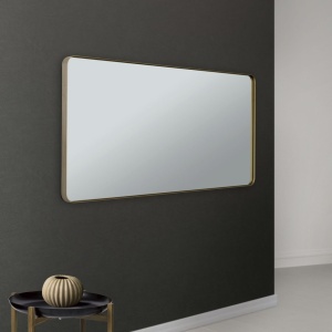 Oglinda decorativa design modern CARLO auriu 152-76cm - Img 3