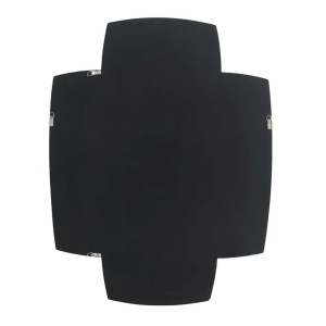 Oglinda perete design geometric QUADRA 90cm argintiu - Img 3