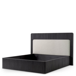 Pat dublu design LUX Dimitrios 180x210cm, gri carbune - Img 3