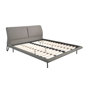 Pat dublu tapitat design LUX Dark grey 180x200cm - Img 6
