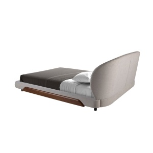 Pat dublu tapitat design LUX Light grey 180x200cm - Img 4