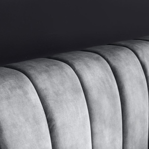 Pat elegant tapitat cu catifea gri, Amsterdam 180x200cm A-46164 VC - Img 9