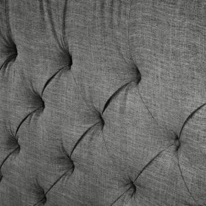 Pat elegant tapitat cu tesatura gri, PARIS CHESTERFIELD 180x200cm - Img 6