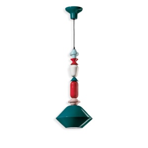 Pendul ceramic design italian realizat manual LARIAT H-70cm 125646 universul-luminii.ro