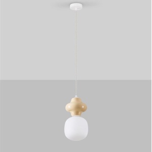 Pendul ceramic design modern CHIC galben 232396 universul-luminii.ro