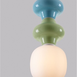 Pendul ceramic design modern CHIC verde/ albastru 152156 universul-luminii.ro