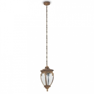 Pendul de exterior protectie IP44, Fleur negru cu auriu
