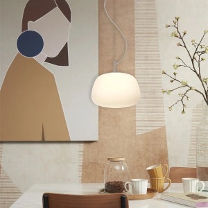 Pendul design decorativ Sapporo S white/sand 141986 universul-luminii.ro