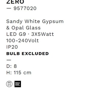 Pendul design decorativ ZERO alb/opal - Img 5