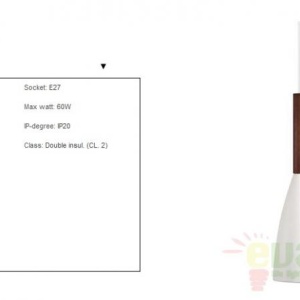 Pendul design minimalist diametru 10cm Pure alb 78283001 DFTP - Img 2