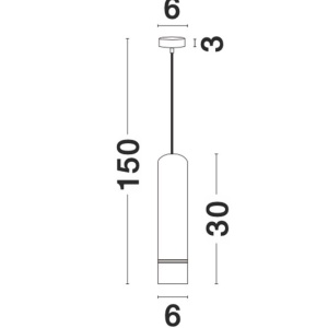 Pendul design minimalist Esca alb NVL-9387004 - Img 3