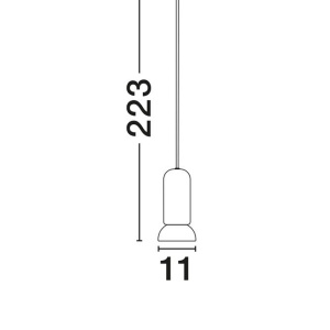 Pendul design minimalist PARLO alb - Img 7
