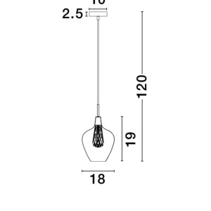 Pendul design modern 18cm Filo NVL-1500202821 78206 universul-luminii.ro