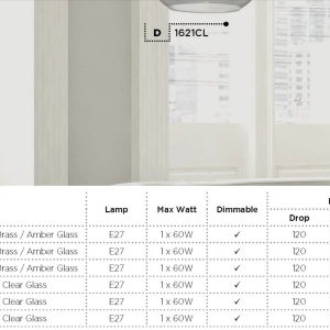 Pendul design modern 25cm Balls crom/ clar 1621CL SRT 179856 universul-luminii.ro