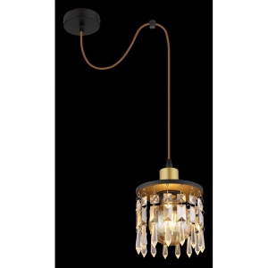 Pendul design modern COMMA alama mat, negru 15cm - Img 4