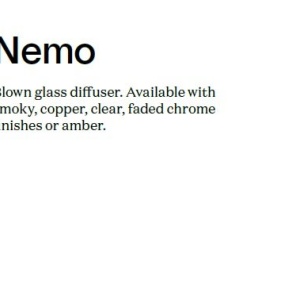 Pendul design modern NEMO SP1 D30 AMBRA - Img 2
