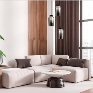 Pendul design modern Nora negru/ marmura neagra 131416 universul-luminii.ro