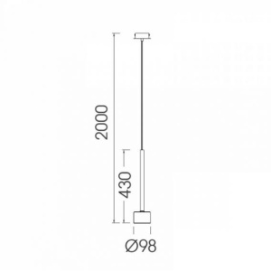 Pendul design modern TONIC bronz 139466 universul-luminii.ro