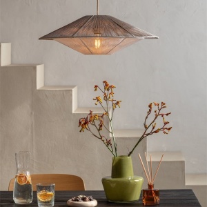 Pendul design natural Lumbini 60x20cm l. grey, L