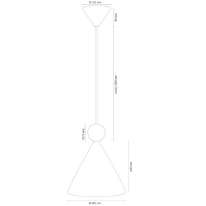 Pendul design scandinav KEGEL - Img 2