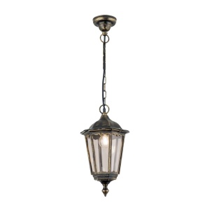 Pendul exterior stil clasic IP43 Puchberg AL 11K/82502 schwarz-gold/rauch OR