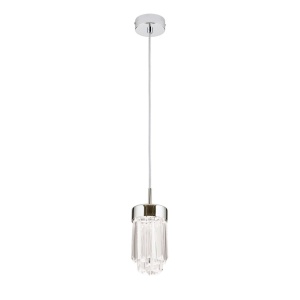 Pendul LED cu cristal K9 design elegant PRISM crom - Img 4