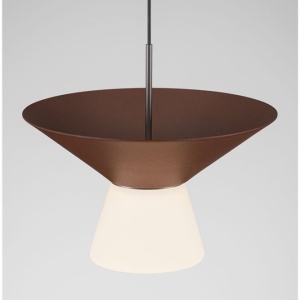 Pendul LED decorativ BARIS Rust Brown 22cm - Img 5
